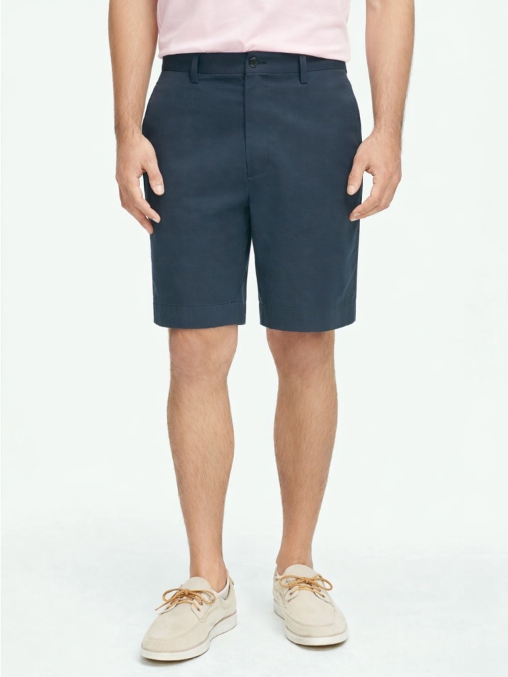 Brooks Brothers Advantage Chino Golf Shorts Navy Flat Front‎ 9” Inseam 30 NWT
